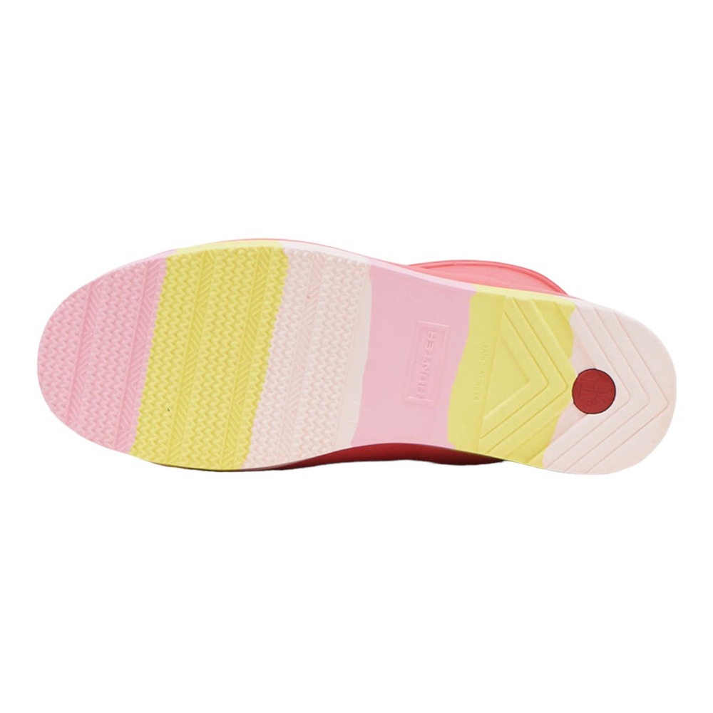 Hunter Play Short Womens Size 7 Rubber Rain Boots Stripe Sole Polaris Pink New - Picture 8 of 10